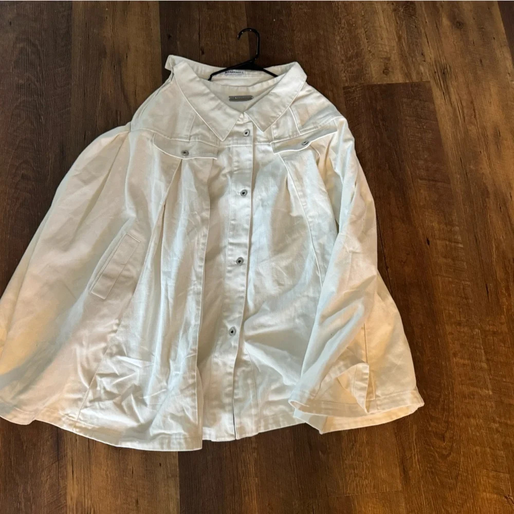 Marrknull White Denim Skirt - Picture 2 of 5